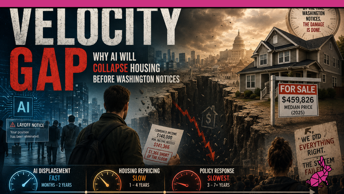 The Velocity Gap: Why AI Will Collapse Housing Before Washington Notices