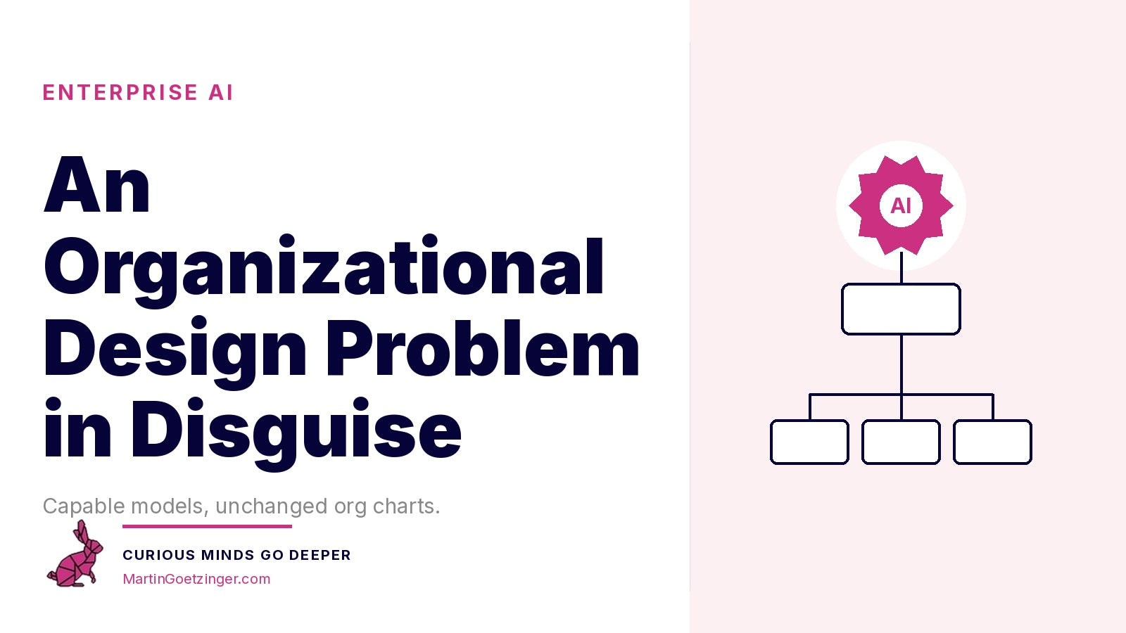 Enterprise AI Is an Organizational Design Problem in Disguise